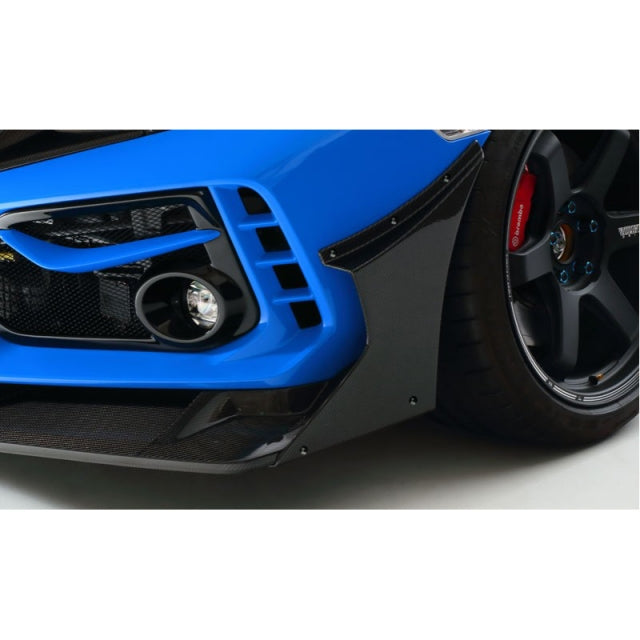 J's Racing Optional Side Wings for Type S Front Spoiler (Carbon) - Honda Civic Type R FK8 17-21